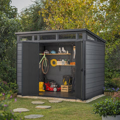 Keter Cortina 9ft 2″ x 7ft Garden Storage Shed Nibeza Style