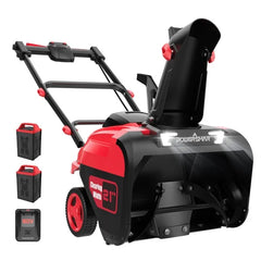 PowerSmart 80V 21″ Cordless Snow Blower with 2 Batteries and Charger Nibeza Style