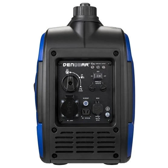 DENQBAR DQ-2000 Inverter Generator 2000W Petrol Generator with 230V, USB Fast Charging, Superstil, 4-Takt Motor, Draagbaar – For Camper, Outdoor Nibeza Style