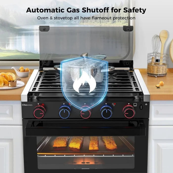 CAMPLUX 2-in-1 RV Propane Oven Stove Nibeza Style