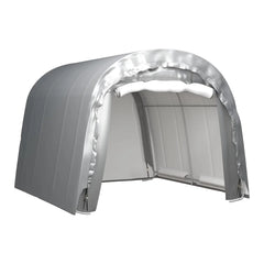 300x300 cm grey steel storage tent Nibeza Style