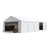 TOOLPORT 5 x 10 m PVC 700 N white waterproof warehouse tent Nibeza Style
