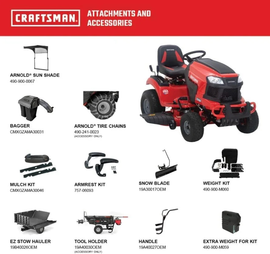 Craftsman T2200K 42-in 20 HP 725cc Hydrostatic Riding Mower Nibeza Style