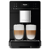 Miele CM 5310 Silence – Automatic coffee machine with OneTouch for Two, Aromatic System, coffee maker, cleaning programs and more, in obsidian black Nibeza Style