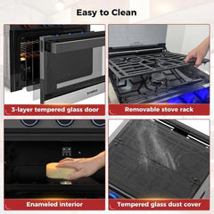 CAMPLUX 2-in-1 RV Propane Oven Stove Nibeza Style