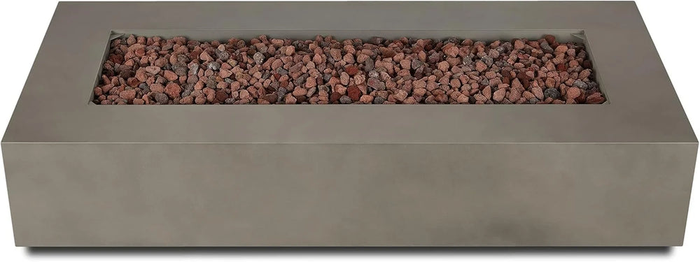 Real Flame Aegean 70″ Rectangle Propane Fire Table Nibeza Style