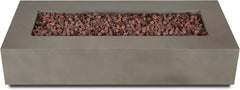 Real Flame Aegean 70″ Rectangle Propane Fire Table Nibeza Style