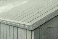 Keter Darwin Garden Shed 6 x 6, Wood Effect Finish, Sage Green, 3.30 m², 190 x 183 x 221 H cm Nibeza Style