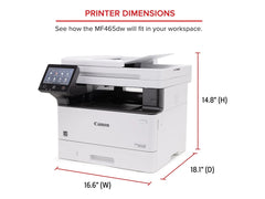 Canon imageCLASS MF465dw Wireless Mobile-Ready Duplex Laser All-In-One Monochrome Printer Nibeza Style