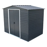 Alfresco 8 x 6ft Garden Storage Shed, Grey Nibeza Style
