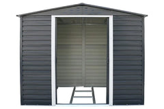 Alfresco 8 x 6ft Garden Storage Shed, Grey Nibeza Style