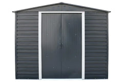 Alfresco 8 x 6ft Garden Storage Shed, Grey Nibeza Style