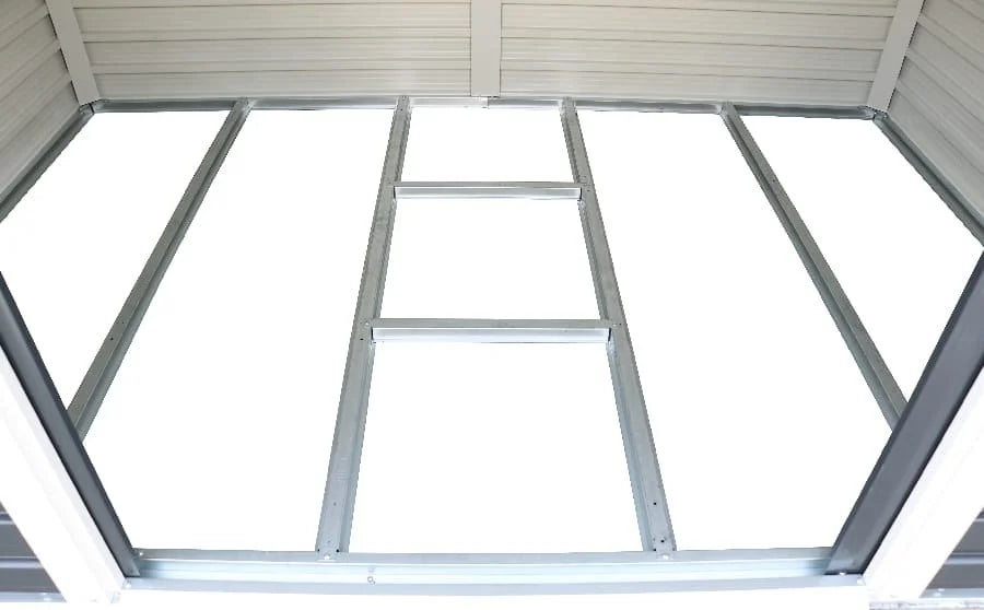 Alfresco 8 x 6ft Garden Storage Shed, Grey Nibeza Style