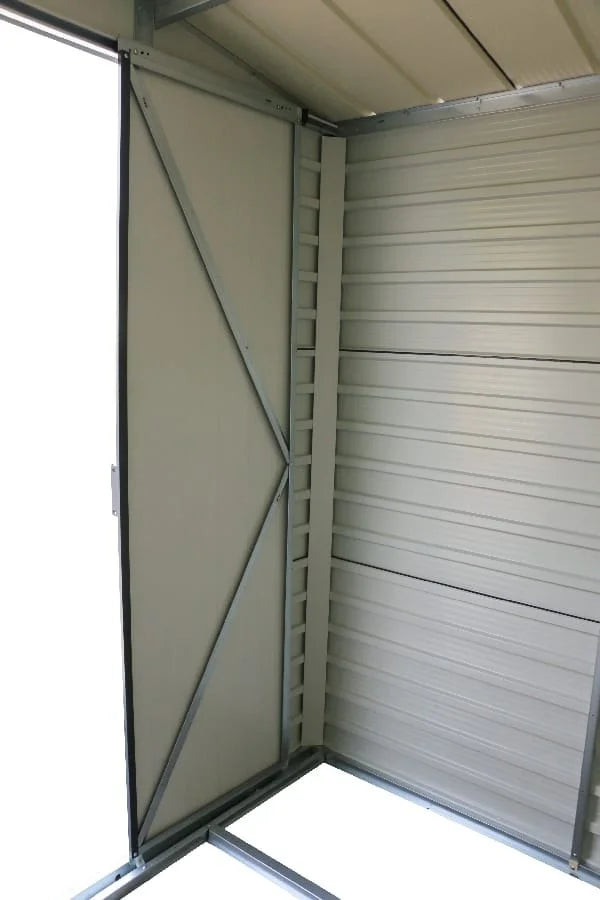 Alfresco 8 x 6ft Garden Storage Shed, Grey Nibeza Style