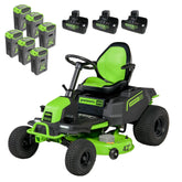 Greenworks 60V 42″ Cordless Battery CrossoverT Riding Lawn Mower Nibeza Style