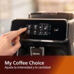Philips 1200 Series Fully Automatic Espresso Machine, Classic Milk Frother, 2 Coffee Varieties, Intuitive Touch Display, 100% Ceramic Grinder, AquaClean Filter, Aroma Seal, Black (EP1220/04) Nibeza Style