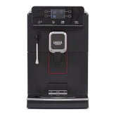 Black Gaggia coffee machine on a white background