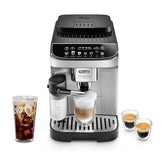 De’Longhi Magnifica Evo Automatic Espresso & Coffee Machine with Auto Milk Frother, Built-in Grinder & Auto-Clean Function – For Latte, Cappuccino, Americano, Iced Coffee, ECAM29084SB , Silver Nibeza Style
