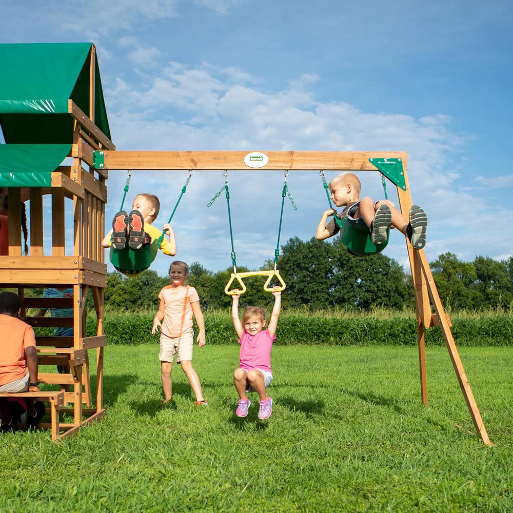 Backyard Discovery Belmont All Cedar Swing Set Nibeza Style