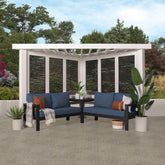Backyard Discovery Ridgedale Modern Steel Cabana Pergola Nibeza Style
