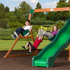 Backyard Discovery Shenandoah Cedar Wood Swing Set Slide Nibeza Style