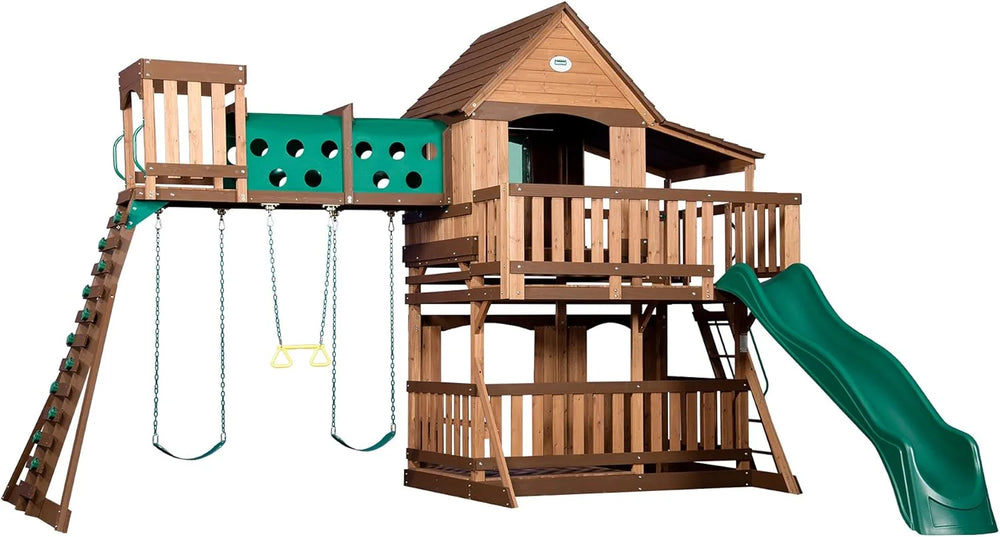 Backyard Discovery Woodridge Elite Cedar Swing Set/Playset Nibeza Style