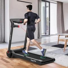 Costway SuperFit 3HP Folding Electric Treadmill Running Machine w/ Speaker Nibeza Style