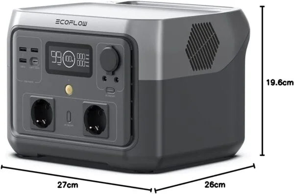 EcoFlow RIVER 2 MAX portable power station, 512 Wh LiFePO4 battery Nibeza Style