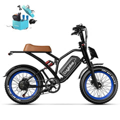 Euybike S4 Moped-Style Fat Tire Electric Bike Nibeza Style