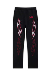 Flam Black Sweatpant-NIBEZA Apparels-Nibeza Style