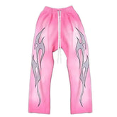 Flame Sweatpant Pink-NIBEZA Apparels-Nibeza Style