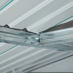 Outsunny Garden Shed with 2 Sliding Doors and 4 Steel Vents, 340x386x200cm, Green Nibeza Style