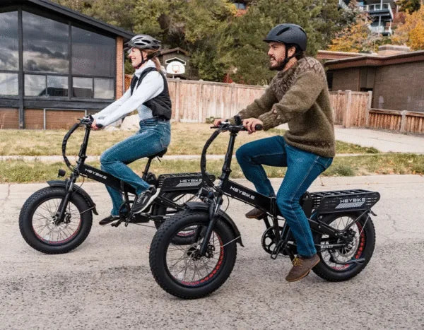 Heybike Fat Tire Mountain Electric Bike, 1200 W, 45 Miles, 1~3 Pedal Assist, Grey Nibeza Style