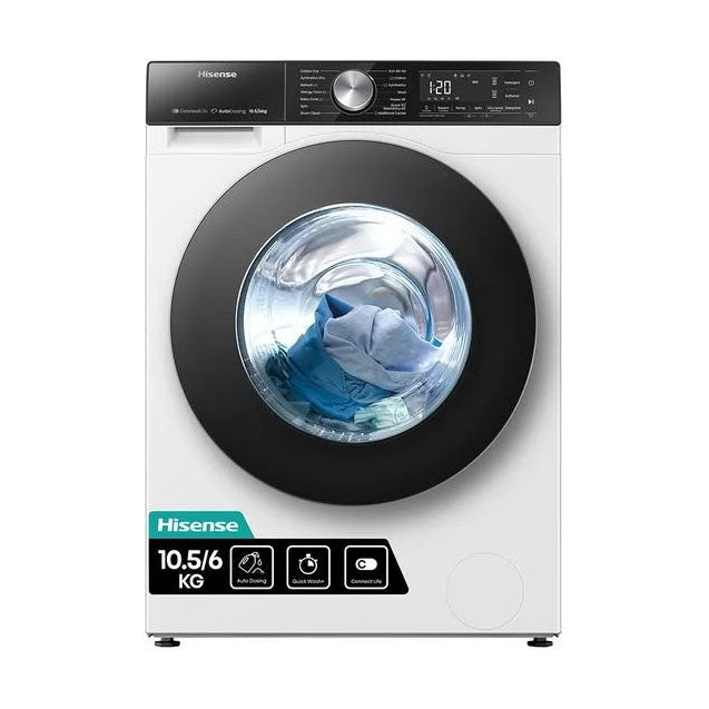 Hisense 5S Series Auto Dosing WD5S1045BW WiFi-enabled 10.5 kg Washer Dryer Nibeza Style