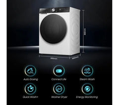 Hisense 5S Series Auto Dosing WD5S1045BW WiFi-enabled 10.5 kg Washer Dryer Nibeza Style