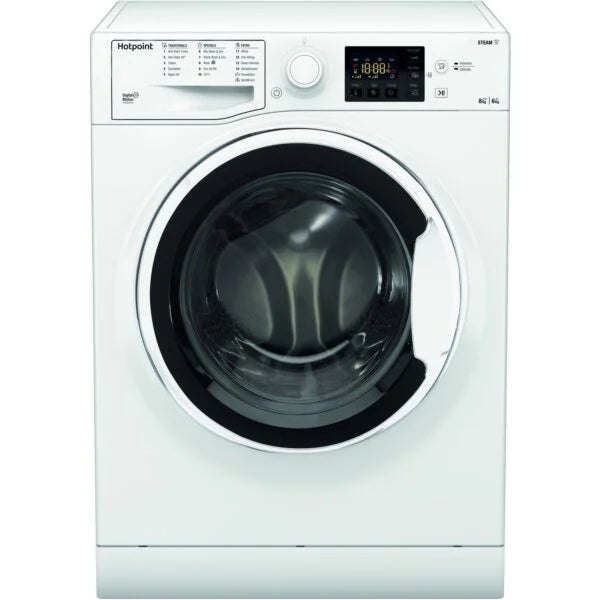 Hotpoint 8KG/6KG White Freestanding Washer Dryer ndb8635wuk Nibeza Style