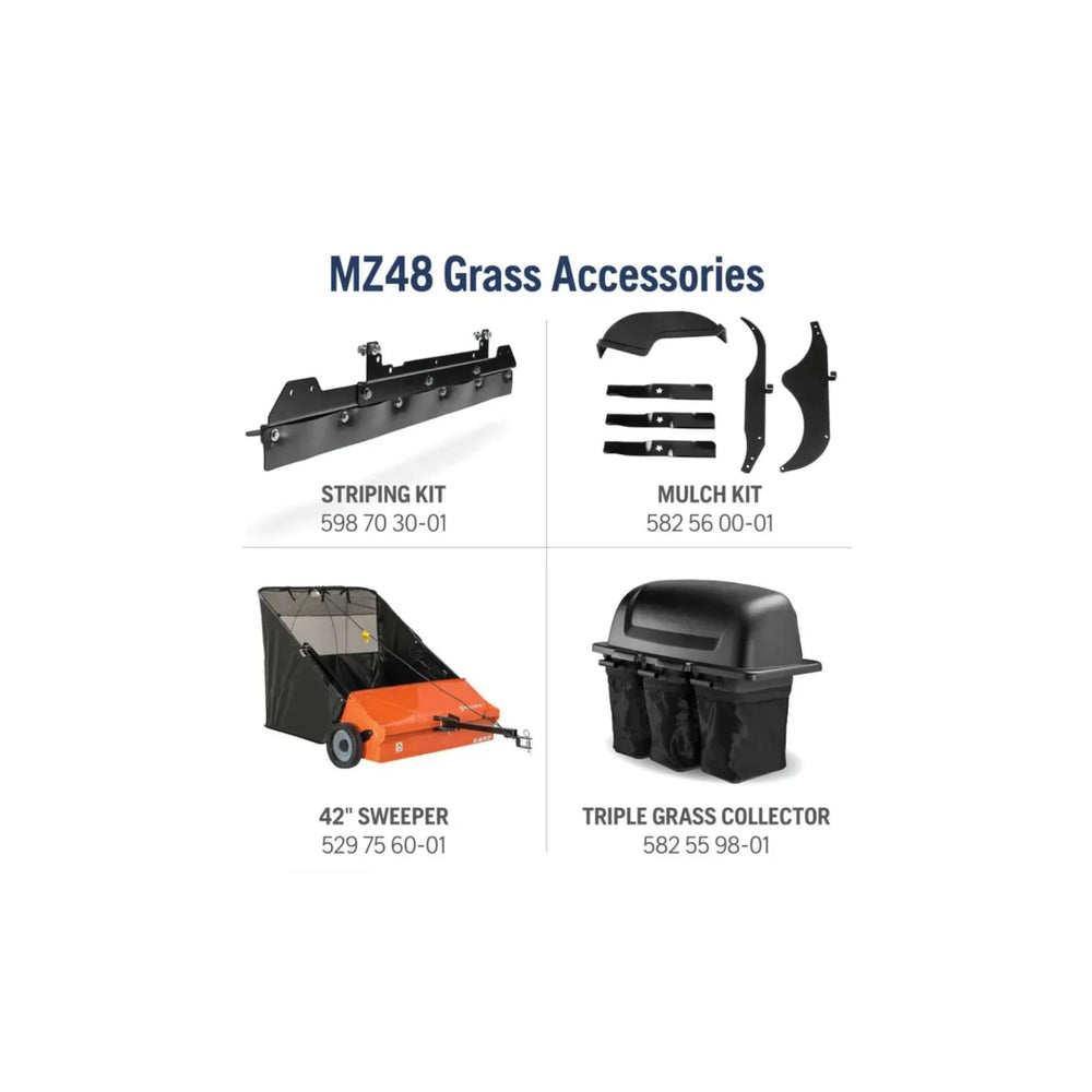 Husqvarna MZ48 Zero-Turn Mower 23 HP Kawasaki 48” Clear Cut ZT3100 (M-ZT Seat) Nibeza Style