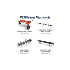 Husqvarna MZ48 Zero-Turn Mower 23 HP Kawasaki 48” Clear Cut ZT3100 (M-ZT Seat) Nibeza Style