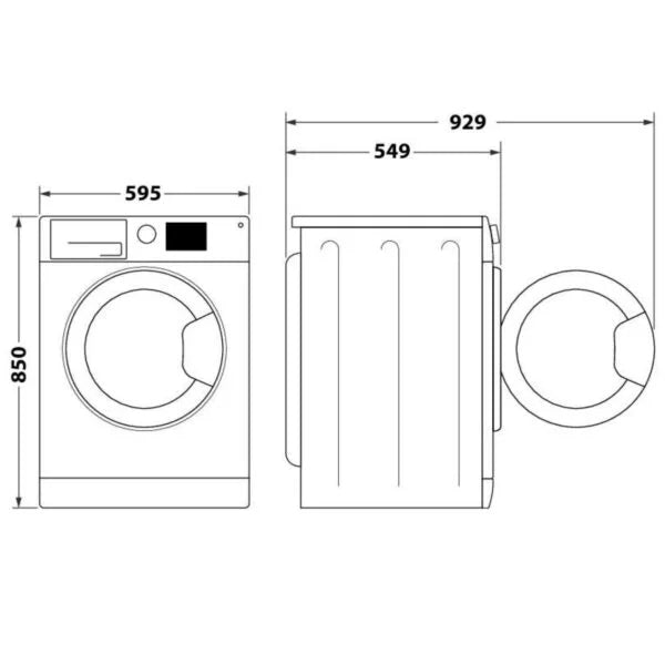 Indesit 8/6kg Washer Dryer ewde861483suk Nibeza Style