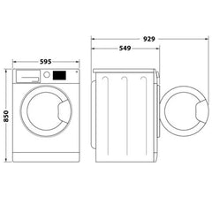 Indesit 8/6kg Washer Dryer ewde861483suk Nibeza Style