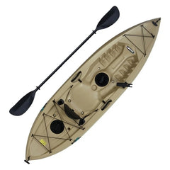 Lifetime Muskie 120 Sit-On-Top Angler Kayak w/ Paddle Nibeza Style