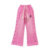Pink Waxed Sweatpant-NIBEZA Apparels-Nibeza Style