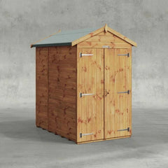 Power Sheds 6 x 4ft Double Door Apex Wooden Shed Nibeza Style