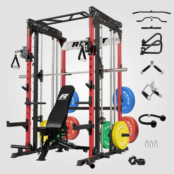 RitFit M1 Pro Smith Machine Home Gym Package Nibeza Style