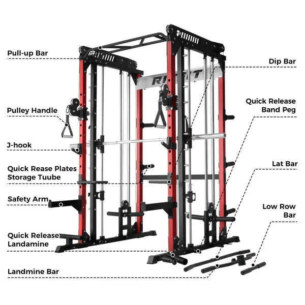 RitFit M1 Pro Smith Machine Home Gym Package Nibeza Style