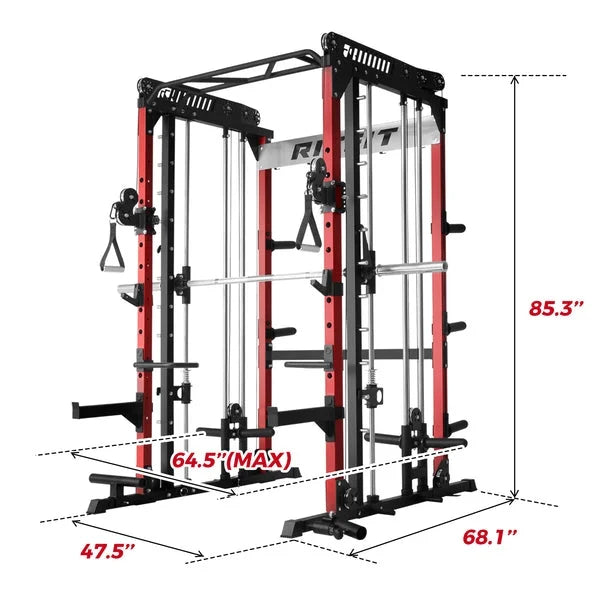 RitFit M1 Pro Smith Machine Home Gym Package Nibeza Style