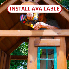 Swing-N-Slide Knightsbridge Deluxe Wooden Outdoor Swing Set Nibeza Style