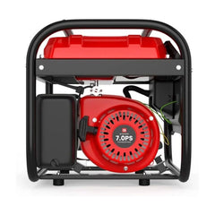 GENTOR Noodstroom Generator, Petrol, 2200 W, 7.0 pcs, 4-stroke engine, 2 x 230 V, 1 x 12 V, Pull start, for camping Nibeza Style