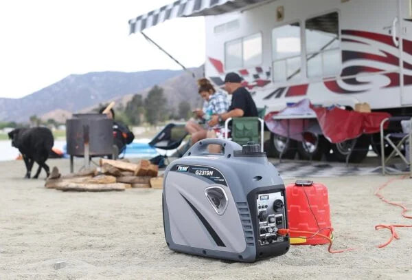 Pulsar 2300W Portable Gas Inverter Generator, Quiet, with USB Port and Parallel Connection, Compatible with Carburetors, G2319N – Grey Nibeza Style