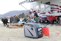 Pulsar 2300W Portable Gas Inverter Generator, Quiet, with USB Port and Parallel Connection, Compatible with Carburetors, G2319N – Grey Nibeza Style